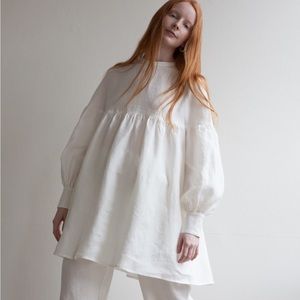 Town Clothes Salima Babydoll Dress Cotton Poplin Med